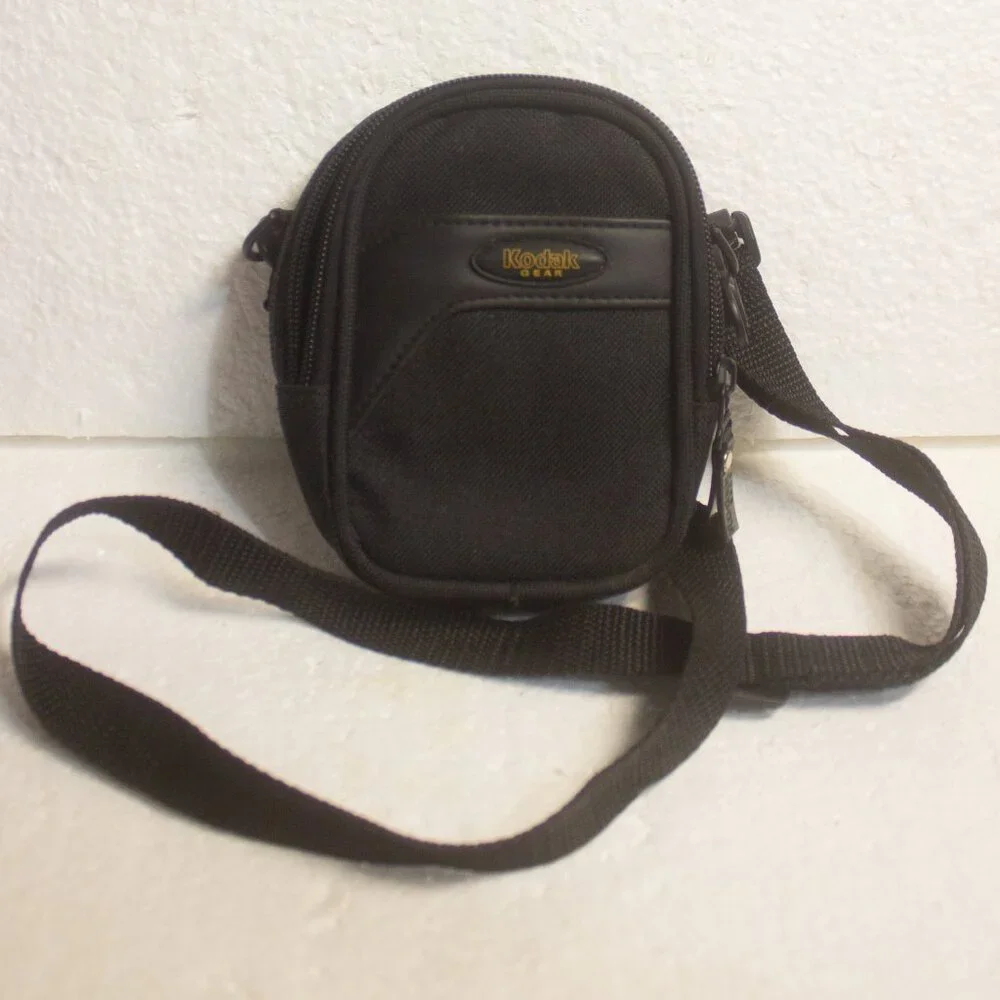 KODAK GEAR Compact Camera Bag Case w/Adj. Shoulder Strap Black Nylon # 70619